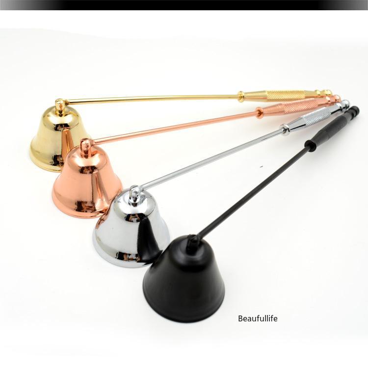 Candle Scissors Bulk Black and Snuffer Safe Tools Stainless Steel Snuffers Cutter Clips Oil Lamp Trim Cut Spent Wicks Cleaner Burn Prevent Soot Buildu