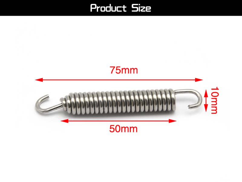 Motorcycle Stainless Steel Exhaust Springs Hook 75mm Expansion Chambers Motobike Exhausts Mounting Spring Hooks Rotatable For Honda Yamaha Moto Parts