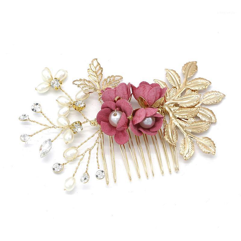 Hair Clips & Barrettes Bride Accessories Hand-made Comb Pearl Flower Zinc Alloy Wedding Headdress LL@17, Golden;silver
Hair Clips & Barrettes Bride Accessories Hand-made Comb Pearl Flower Zinc Alloy Wedding Headdress LL@17, Golden;silver