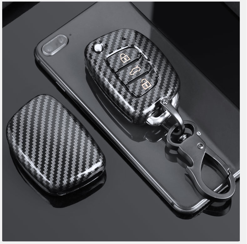 Glossy Carbon fiber ABS Key Case Key Cover For Hyundai Tucson Creta ix25 ix35 i20 i30 HB20 Elantra Verna Mistra 2015-2019, Sky blue
Glossy Carbon fiber ABS Key Case Key Cover For Hyundai Tucson Creta ix25 ix35 i20 i30 HB20 Elantra Verna Mistra 2015-2019, Sky blue