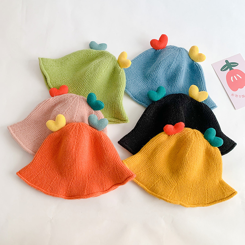 Beanie/Skull Caps Autumn and Winter Baby Pairs Heart Knitted Childrens Bucket Hat Korean Wild Candy Color Ins Style Girls Hats, Yellow
Beanie/Skull Caps Autumn and Winter Baby Pairs Heart Knitted Childrens Bucket Hat Korean Wild Candy Color Ins Style Girls Hats, Yellow
