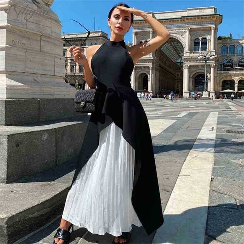 Fashion Ruffled Design Two-Piece Suit Sexy Backless Celebrity Party Bandage Top Pleated Skirt Set 210525, White
Fashion Ruffled Design Two-Piece Suit Sexy Backless Celebrity Party Bandage Top Pleated Skirt Set 210525, White