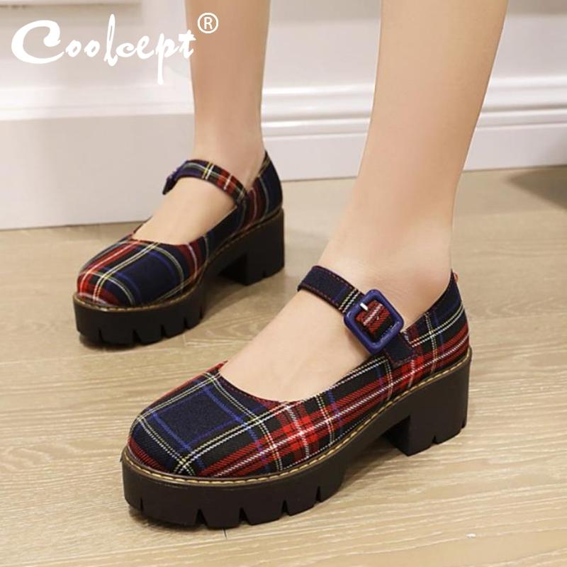 Coolcept Size 34-43 Women Pumps Buckle Strap Fashion Platform High Heel Shoes Woman Casual Daily Office Lady Home Footwear Dress, Black
Coolcept Size 34-43 Women Pumps Buckle Strap Fashion Platform High Heel Shoes Woman Casual Daily Office Lady Home Footwear Dress, Black