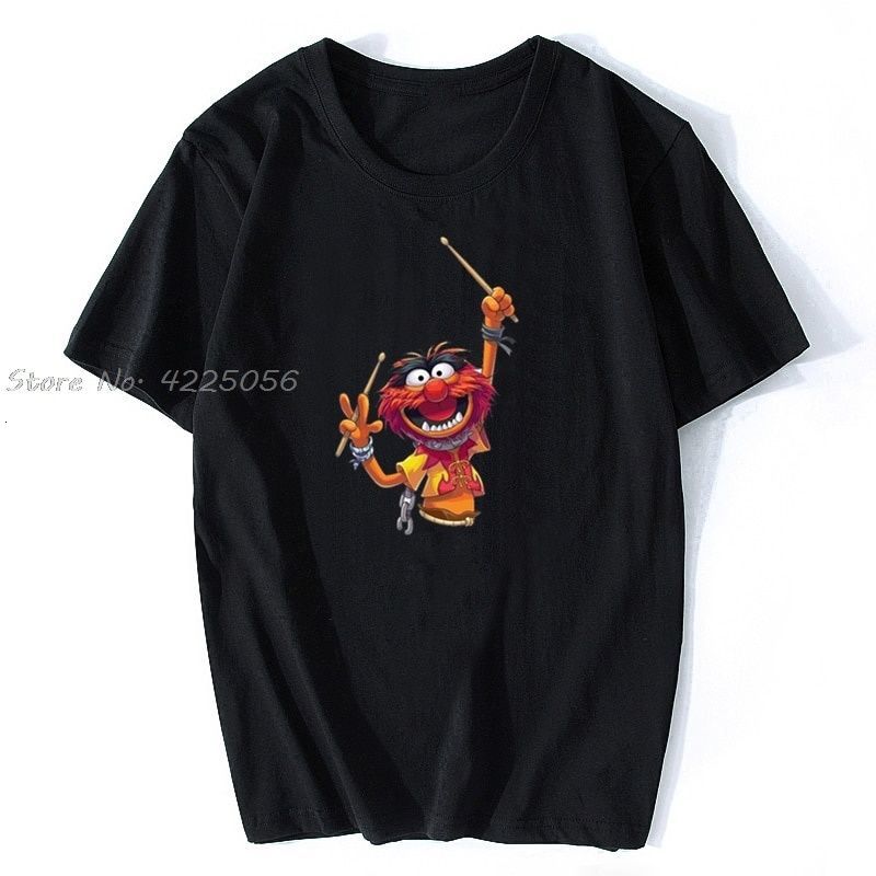 Animal T-shirt Muppet White 70s 80s 90s Retro Tee Drummer Funny Wild Kermit Print Fashion Men Cotton Tshirt Tees Streetwear
Animal T-shirt Muppet White 70s 80s 90s Retro Tee Drummer Funny Wild Kermit Print Fashion Men Cotton Tshirt Tees Streetwear