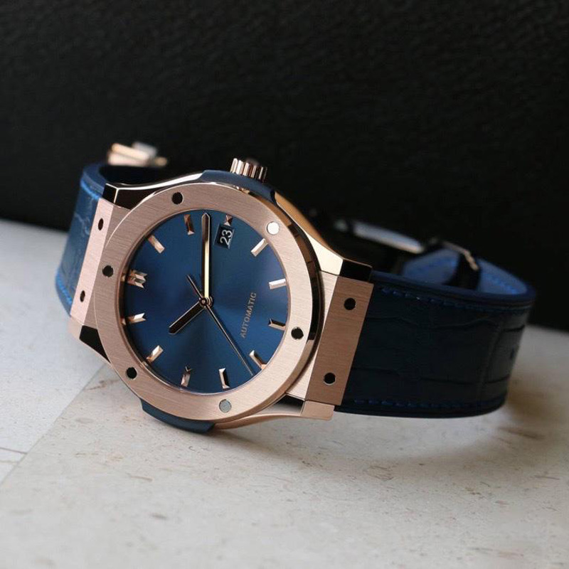 Top AAA High quality Watch Leather belt automatic mechanical watches diameter 42mm Auto Date 2813 movement men sport wristwatch