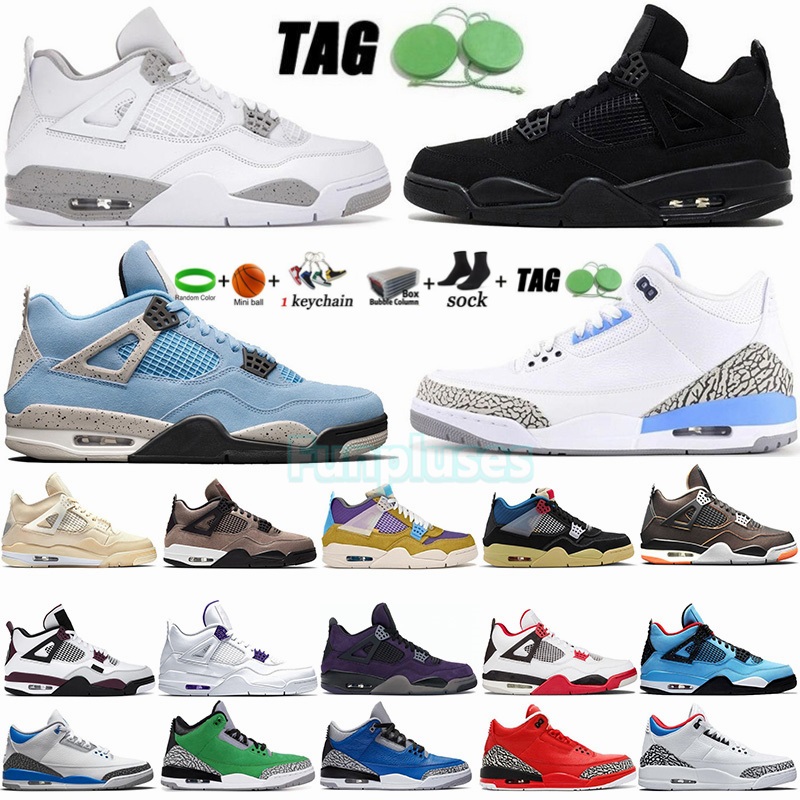 Newest 3 Mens Basketball Shoes Low UNC Racer Blue 4 4s Tech White Oreo University Black Cat Union Paris Desert Moss Womens Sports Sneakers Trainers 3s, 47
Newest 3 Mens Basketball Shoes Low UNC Racer Blue 4 4s Tech White Oreo University Black Cat Union Paris Desert Moss Womens Sports Sneakers Trainers 3s, 47