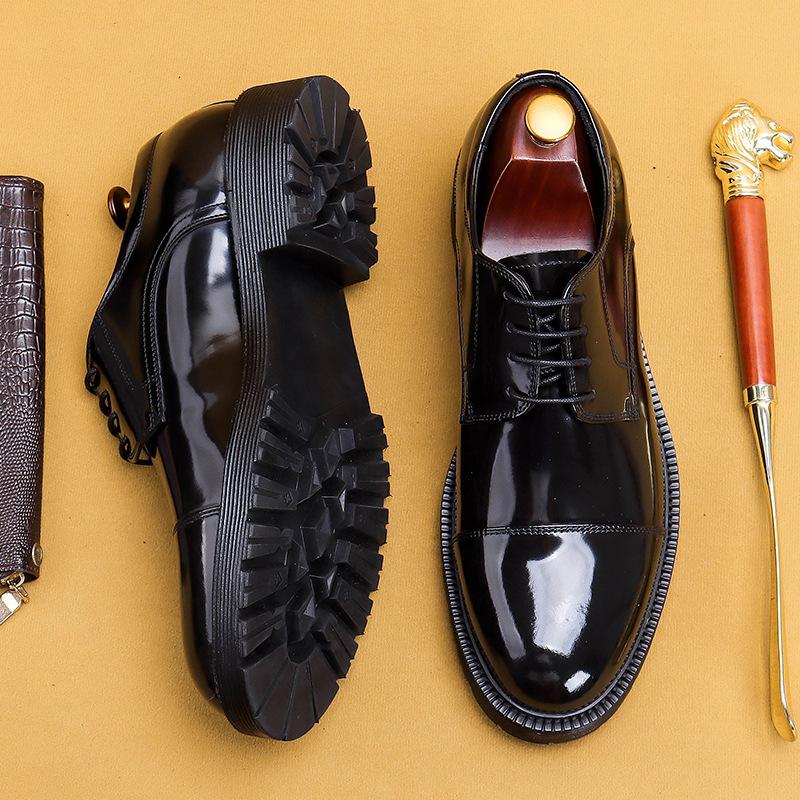 Dress Shoes 3.5cm Internal Increased Men Genuine Leather Business Invisible Heel Lace Up Formal Derby Black Flats
Dress Shoes 3.5cm Internal Increased Men Genuine Leather Business Invisible Heel Lace Up Formal Derby Black Flats