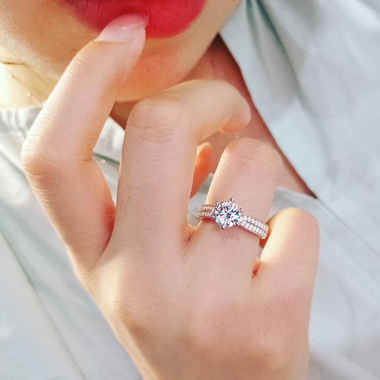 Cluster Rings White 1.5 Diamond Jewelry Bizuteria S925 Sterling Silver Color Ring For Women Anillos De 925, Golden;silver
Cluster Rings White 1.5 Diamond Jewelry Bizuteria S925 Sterling Silver Color Ring For Women Anillos De 925, Golden;silver