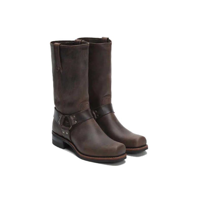 Men's Winter Fashion British Men Top Quality PU Leather Slip on Knight Western Cowboy Boots Breathable Chelsea Boots Male Casual 211023