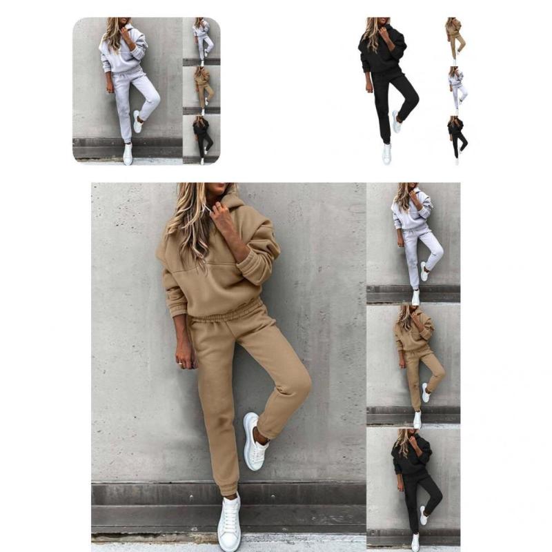 Gym Clothing Hoodie Sweatpants Set Cold Resistant Pullover Sweatsuit Breathable Soft High Quality Hooded Lounge Sets Tracksuit, White;black
Gym Clothing Hoodie Sweatpants Set Cold Resistant Pullover Sweatsuit Breathable Soft High Quality Hooded Lounge Sets Tracksuit, White;black