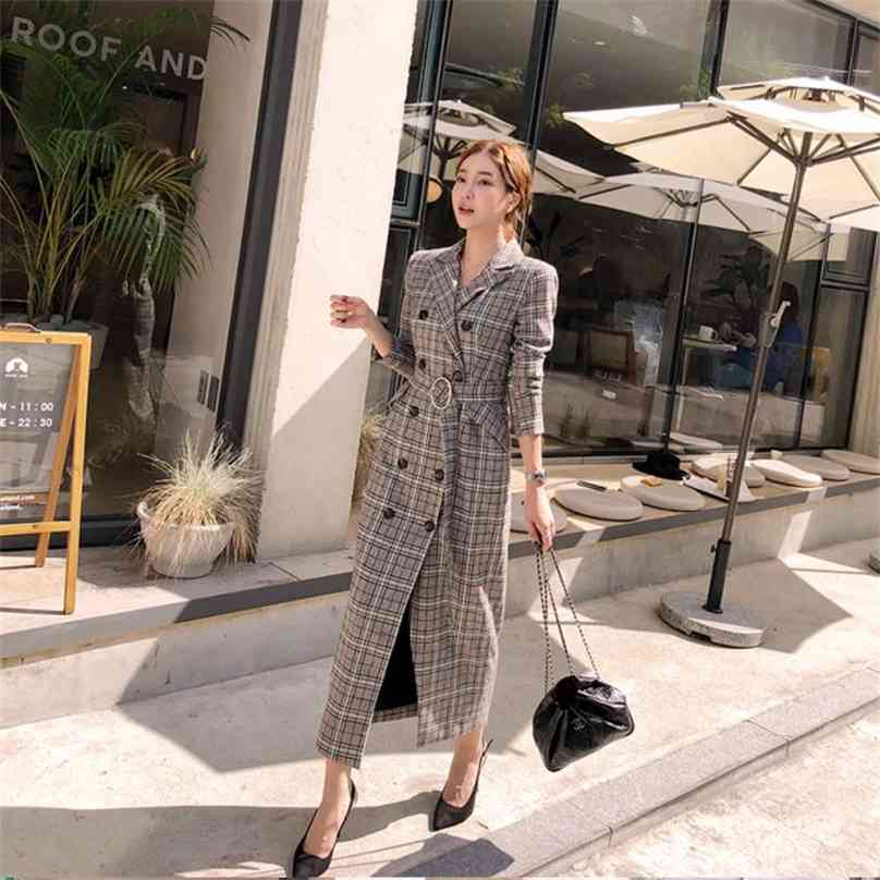 The grid cloth coat winter over-the-knee long woolen show thin ol temperament dress 210602, Grey plaid
The grid cloth coat winter over-the-knee long woolen show thin ol temperament dress 210602, Grey plaid