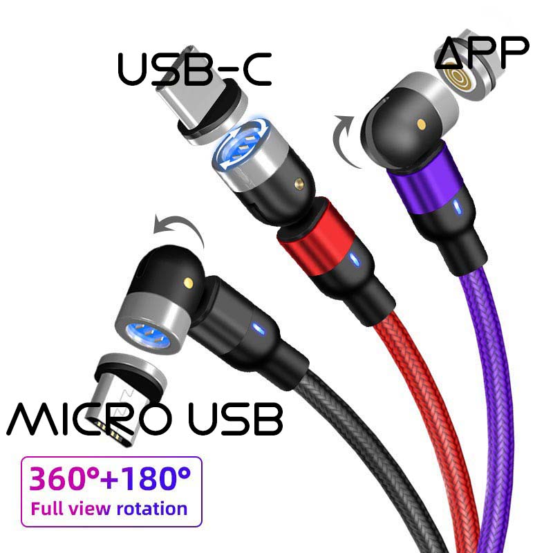 Buy Magnetic Charging Cable 540 Degree Rotation Cord Cell phone Cables Accessories USB Rotating Micro USB/Type-c/App
Buy Magnetic Charging Cable 540 Degree Rotation Cord Cell phone Cables Accessories USB Rotating Micro USB/Type-c/App