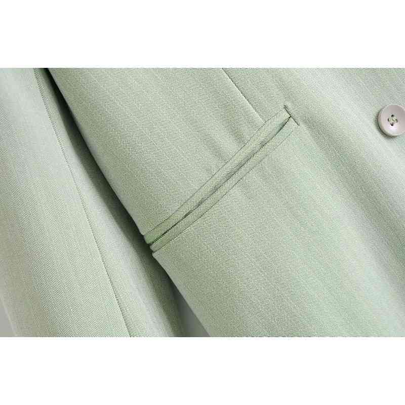 vintage women long suits autumn warm fashion ladies jackets casual female jacket pocket loose girls coats 210430