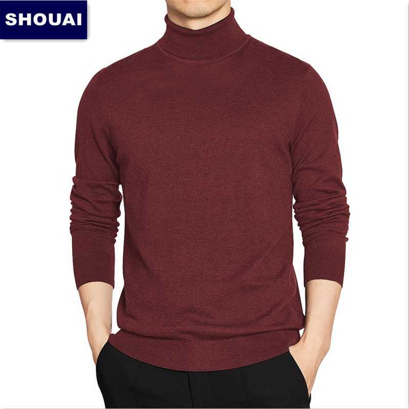 autumn/winter men's turtleneck sweater high quality fashion leisure comfort super soft feel pullovers thick sweater men's br 210818