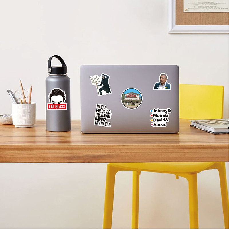 NEW Motorcycle Rich Poor Roads TV Star Stickers 50pcs/Set American Dream Graffiti PVC Decals For Laptop Helmet Car Luggage Fridge Phone Case Scooter G