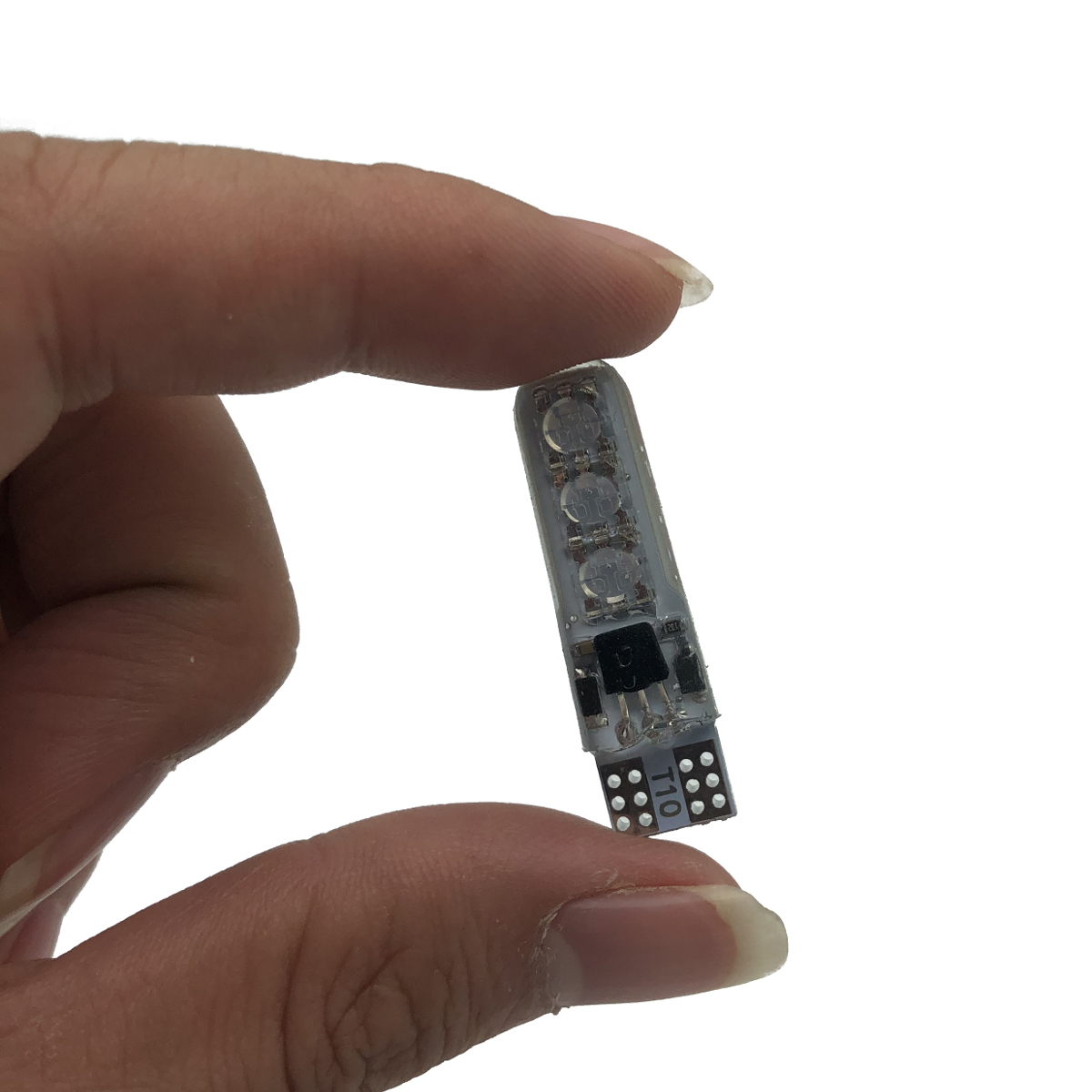 12V T10 W5W Silicone Car RGB 5050 6SMD LED Side Wedge Light Dome Reading Lamp Flash Strobe Decoration Lights Remote Controller