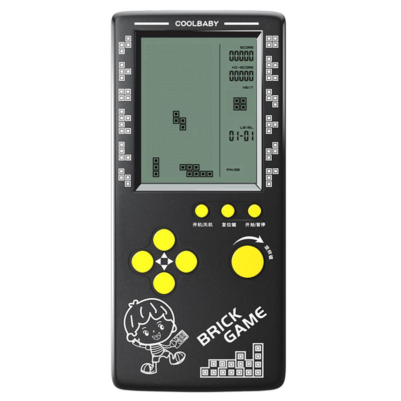 Portable Game Players RS-100 Tetris Console Classic Block Puzzle Games Player Handheld Machine Brick