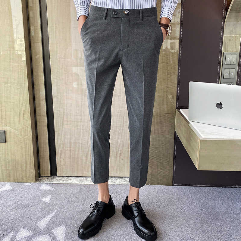 Fashion Men Wedding Business Dress Pants Casual Slim Classic Suit Pants Streetwear Office Social Trousers Costume Homme 210527, Gray
Fashion Men Wedding Business Dress Pants Casual Slim Classic Suit Pants Streetwear Office Social Trousers Costume Homme 210527, Gray