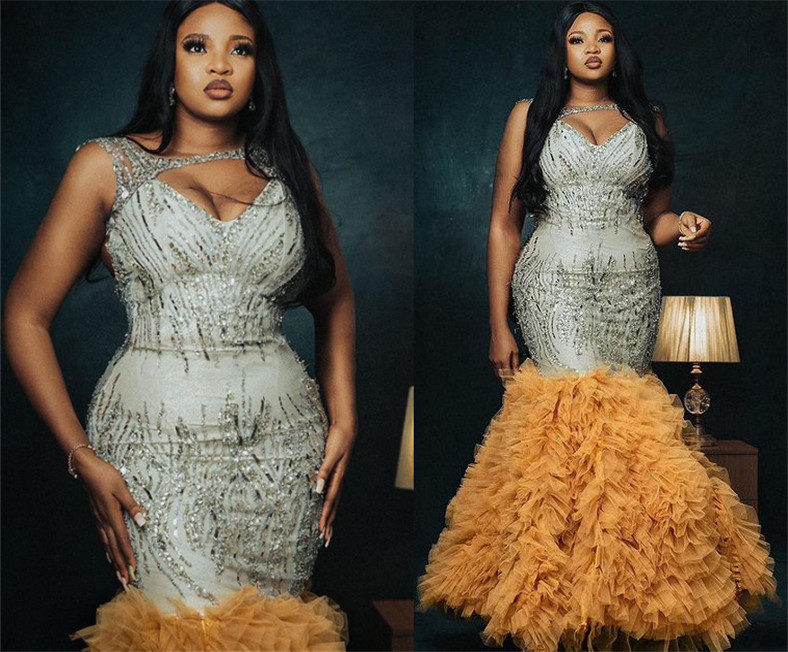 Aso Ebi 2021 Arabic Plus Size Mermaid Sparkly Sexy Evening Dresses Beaded Sequins Tulle Prom Formal Party Second Reception Gowns ZJ419, Lavender
Aso Ebi 2021 Arabic Plus Size Mermaid Sparkly Sexy Evening Dresses Beaded Sequins Tulle Prom Formal Party Second Reception Gowns ZJ419, Lavender