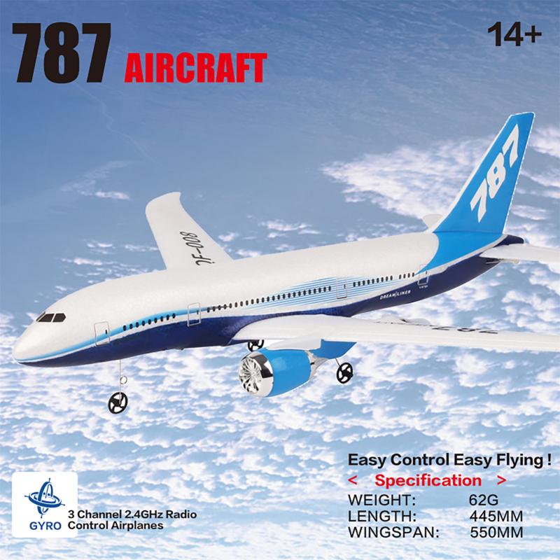 QF008-Boeing 787 550mm Wingspan 2.4GHz 3CH EPP RC Airplane Fixed Wing RTF Scale Aeromodelling Remote Control Airplanes Drones
QF008-Boeing 787 550mm Wingspan 2.4GHz 3CH EPP RC Airplane Fixed Wing RTF Scale Aeromodelling Remote Control Airplanes Drones