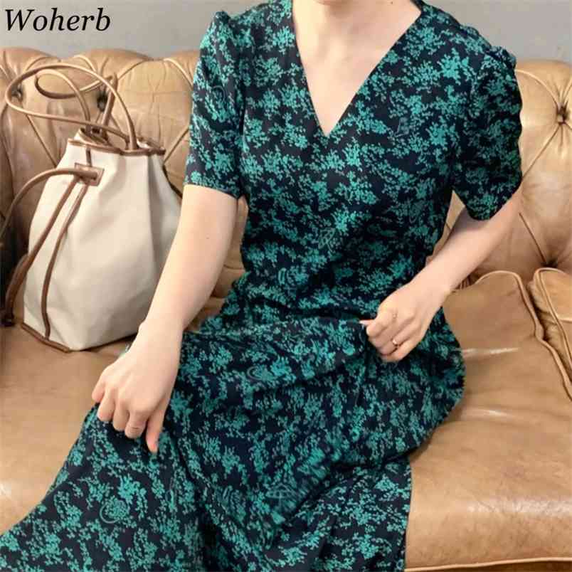 Vintage V Neck Dress Women Summer Korean Vestidos Chic Robe Short Sleeve Print Slim Waist Temperament Maxi Dresses 210519, Dark blue
Vintage V Neck Dress Women Summer Korean Vestidos Chic Robe Short Sleeve Print Slim Waist Temperament Maxi Dresses 210519, Dark blue