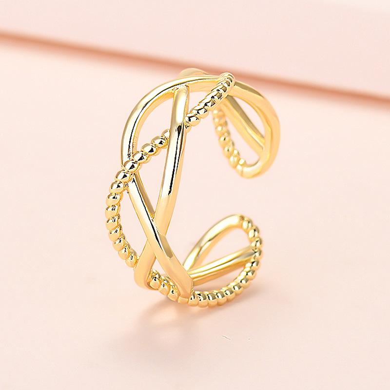 Cluster Rings Fashion Interlaced Braided Ring Female European And American Punk Geometric Open All-match Jewelry
Cluster Rings Fashion Interlaced Braided Ring Female European And American Punk Geometric Open All-match Jewelry