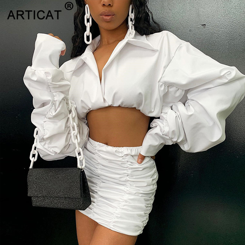 two pieces set dress women long sleeve turn down collor cropped elastic party dress pleated autumn winter dresshigh quality, Black;gray
two pieces set dress women long sleeve turn down collor cropped elastic party dress pleated autumn winter dresshigh quality, Black;gray