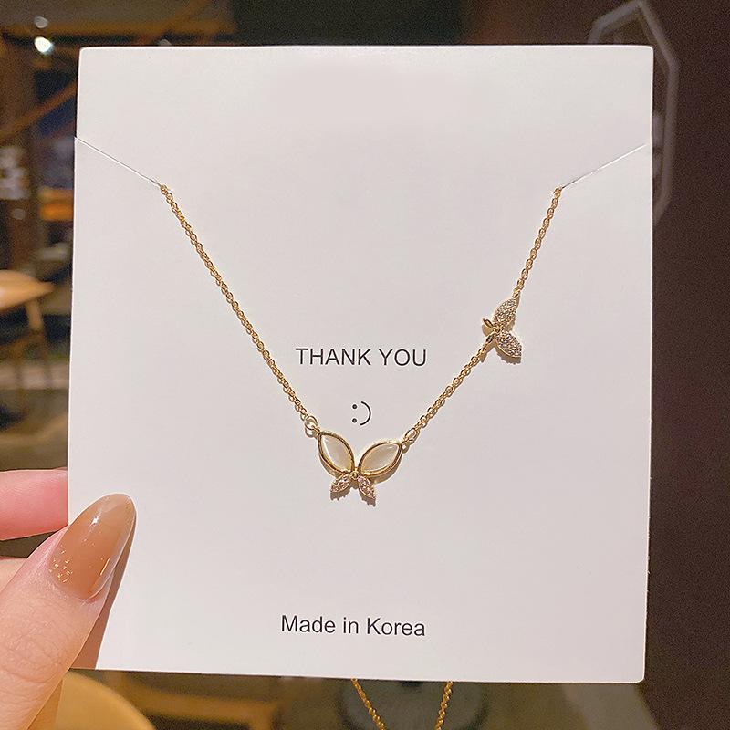 Pendant Necklaces Steel Butterfly Mother-of-pearl Necklace Female Niche Design High-end Clavicle Chain Ins Simple Temperament Net Red Cold W, Silver
Pendant Necklaces Steel Butterfly Mother-of-pearl Necklace Female Niche Design High-end Clavicle Chain Ins Simple Temperament Net Red Cold W, Silver