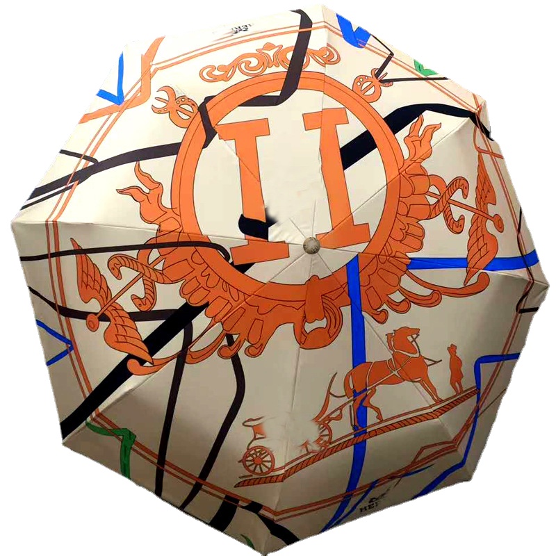 sun folding automatic umbrella windproof ladies parasol uv large rain women gift ideas upf50