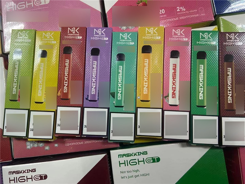 Maskking High GT Disposable Vape Pen Device VS MK Pro Max E cigarettes 450 Puffs 2ml Capacity 350mah Battery 15 colors
Maskking High GT Disposable Vape Pen Device VS MK Pro Max E cigarettes 450 Puffs 2ml Capacity 350mah Battery 15 colors