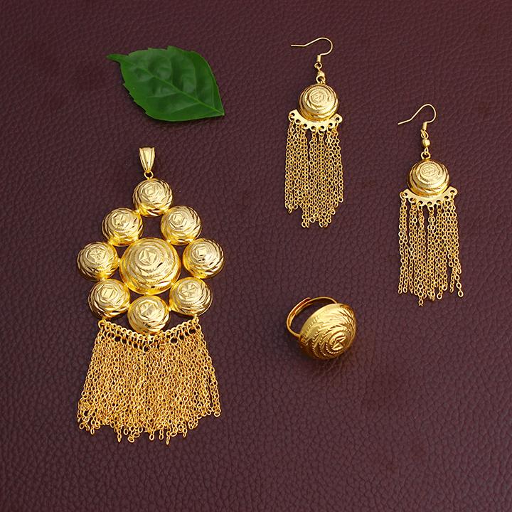 Earrings & Necklace Fansheng Ethiopia / Half Easter /India /Kenya Gold Color /earring Ring/pendant African Dubai Bride Jewelry Sets, Silver
Earrings & Necklace Fansheng Ethiopia / Half Easter /India /Kenya Gold Color /earring Ring/pendant African Dubai Bride Jewelry Sets, Silver