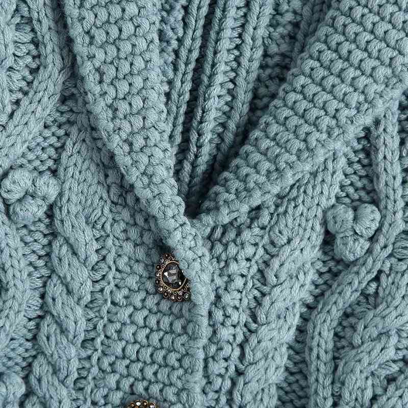 Spring Women V Neck Button Decoration Crochet Knitting Short Sweater Female Sleeveless Pullover Casual Lady Loose Tops SW1167 210430