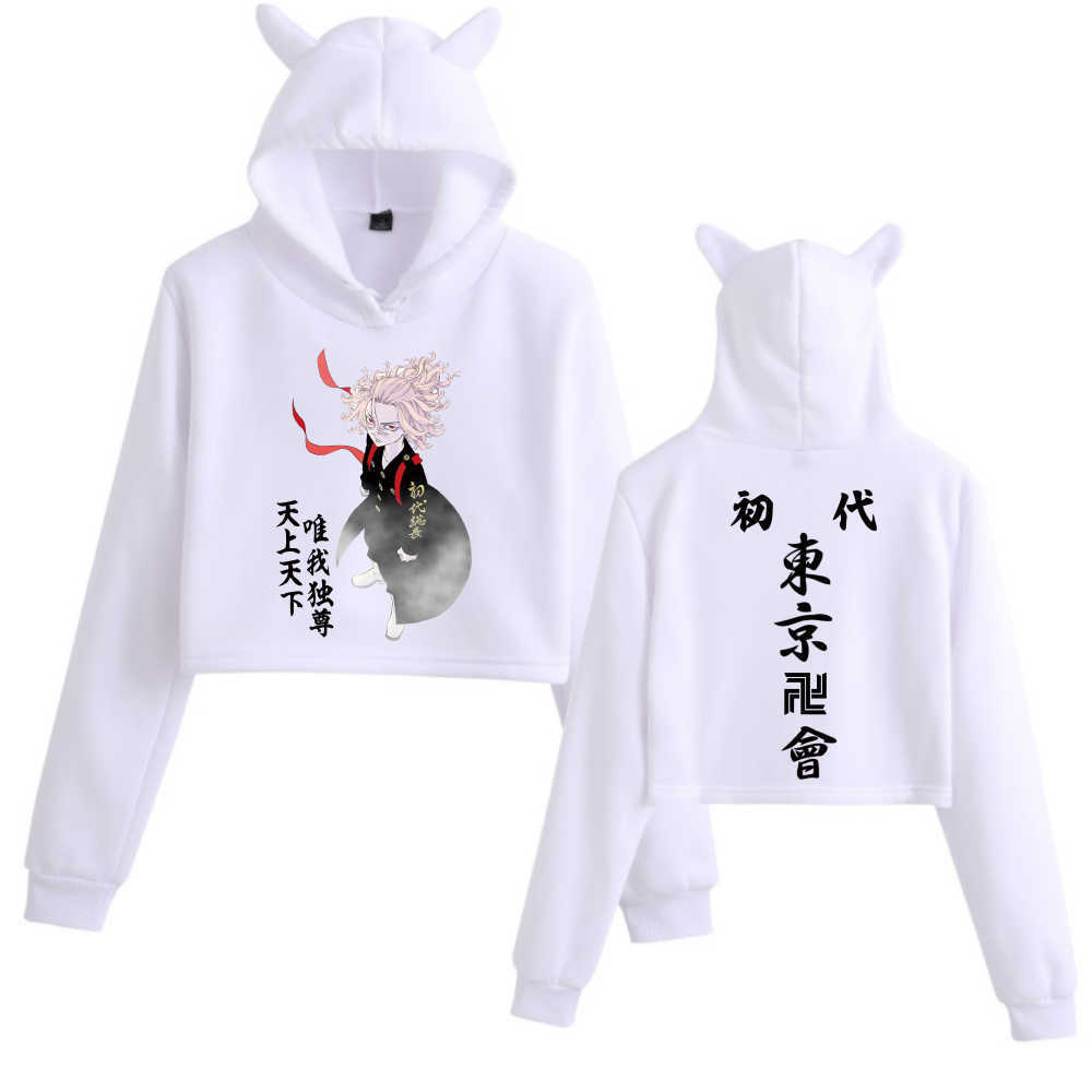 Tokyo Revengers Mikey Hoodie Anime Fashion Pullovers Tops Cute Print Woman Y0804