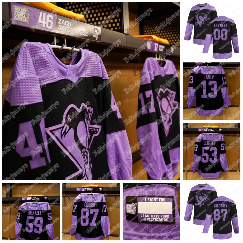 Pittsburgh Penguins 2021 Hockey Fights Cancer Jersey 87 Sidney Crosby 71 Evgeni Malkin Kris Letang Jake Guentzel Jared McCann Jason Zucker Tanev, Black;red
Pittsburgh Penguins 2021 Hockey Fights Cancer Jersey 87 Sidney Crosby 71 Evgeni Malkin Kris Letang Jake Guentzel Jared McCann Jason Zucker Tanev, Black;red