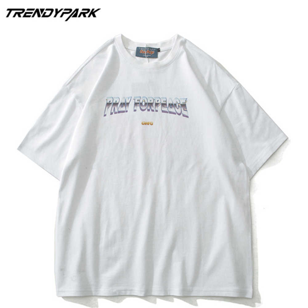 Men's T-shirt Summer Short Sleeve Mushroom Cloud Hip Hop Oversized Cotton Casual Harajuku Streetwear Top Tshirts Clothing 210601