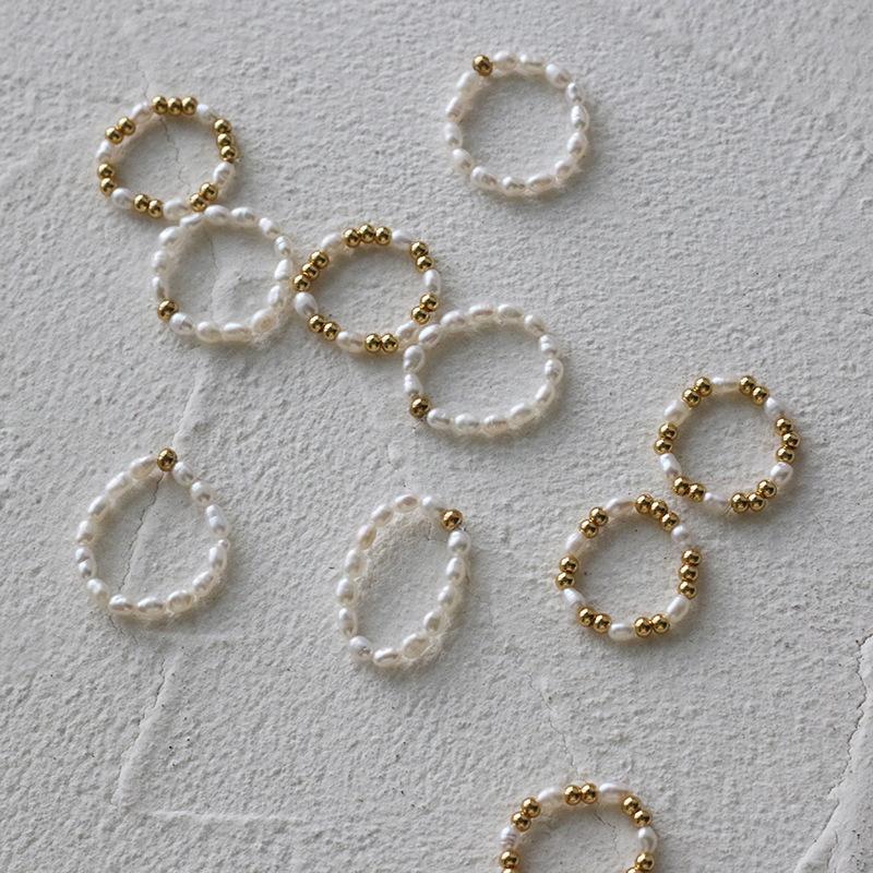 Cluster Rings 2021 Mixed Stainless Steel Gold Beads Baroque Pearl Elastic Ring For Girl Female Elegant Natural Freshwater
Cluster Rings 2021 Mixed Stainless Steel Gold Beads Baroque Pearl Elastic Ring For Girl Female Elegant Natural Freshwater