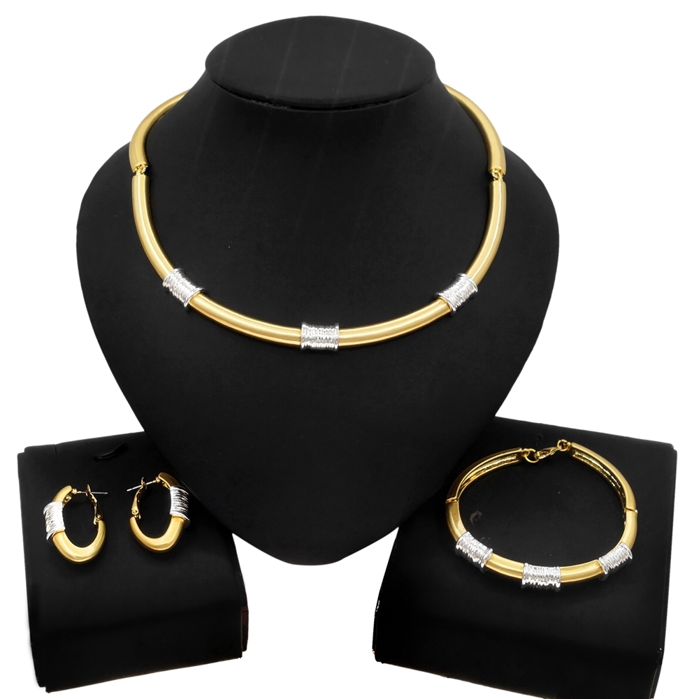 Yulaili Fashion Exquisite Collars Necklace Set Women's Wedding Dinner Gold Plated Beautiful And Noble 4 pieces Jewelry Sets HV21080235, Golden
Yulaili Fashion Exquisite Collars Necklace Set Women's Wedding Dinner Gold Plated Beautiful And Noble 4 pieces Jewelry Sets HV21080235, Golden