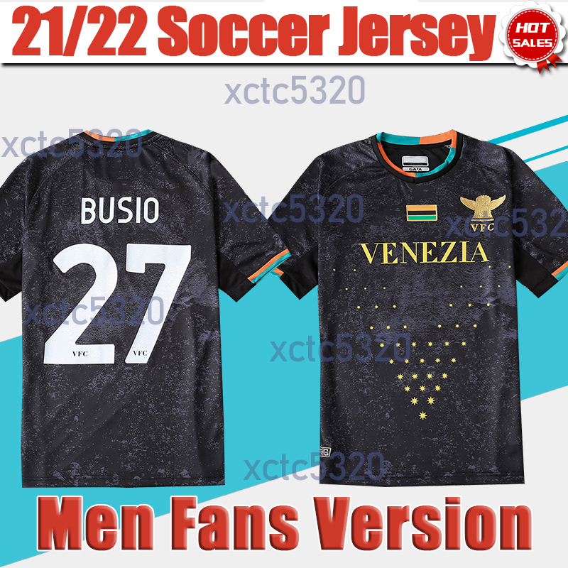 Venezia Football Jerseys 21/22 #10 ARAMU #11 FORTE Venice Home Black Soccer Jersey #27 BUSIO#7 MAZZOCCHI Shirt 2021/2022 Men Adult Uniforms от DHgate WW