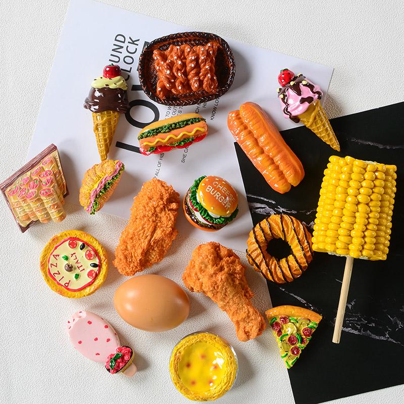 Creative Simulation 3D Fridge Magnets Sweet Cone Fried Chicken Leg Hamburger Magnetic Decoration Magnet Refrigerator Paste
Creative Simulation 3D Fridge Magnets Sweet Cone Fried Chicken Leg Hamburger Magnetic Decoration Magnet Refrigerator Paste