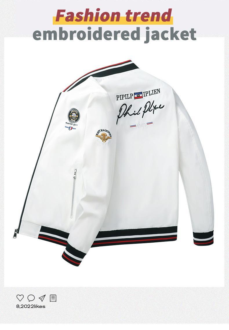 Men's Jackets Coat Letter Embroidery High Street Autumn Brand Men Fashion Hip Hop Motorcycle Bomber Baseball Jacket Male, Black;brown
Men's Jackets Coat Letter Embroidery High Street Autumn Brand Men Fashion Hip Hop Motorcycle Bomber Baseball Jacket Male, Black;brown