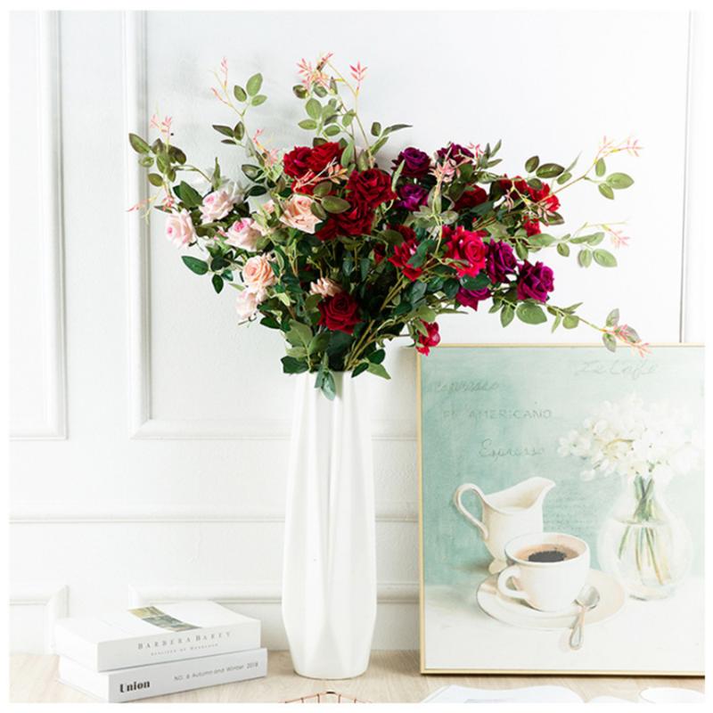 Decorative Flowers & Wreaths 82cm Rayon Velvet Corner Rose Living Room Floor Fake Flower Multi-head Bud DIY Wedding Decoration Home Single
Decorative Flowers & Wreaths 82cm Rayon Velvet Corner Rose Living Room Floor Fake Flower Multi-head Bud DIY Wedding Decoration Home Single