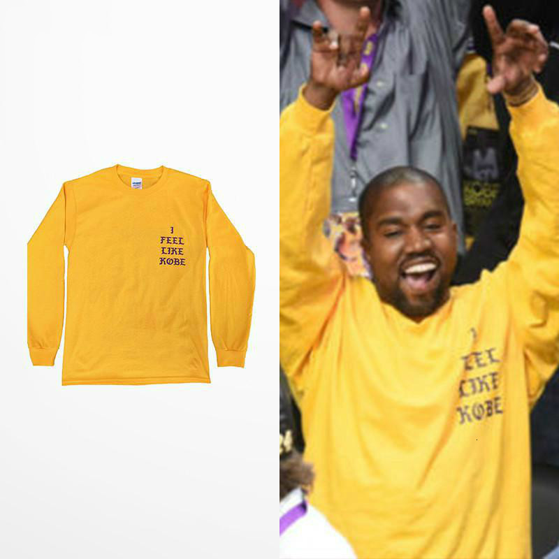 tee Hipster t kanye west t-shirt skateboard man I feel like long sleeve print hip hop shirt high quality drake vetement, Yellow.
tee Hipster t kanye west t-shirt skateboard man I feel like long sleeve print hip hop shirt high quality drake vetement, Yellow.