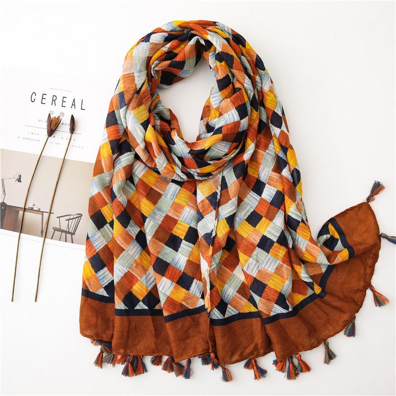 Scarves Fashion Winter Plaid Scarf Windproof Warm Cotton Shawls Soft Casual Business Tassel Women Gift
Scarves Fashion Winter Plaid Scarf Windproof Warm Cotton Shawls Soft Casual Business Tassel Women Gift