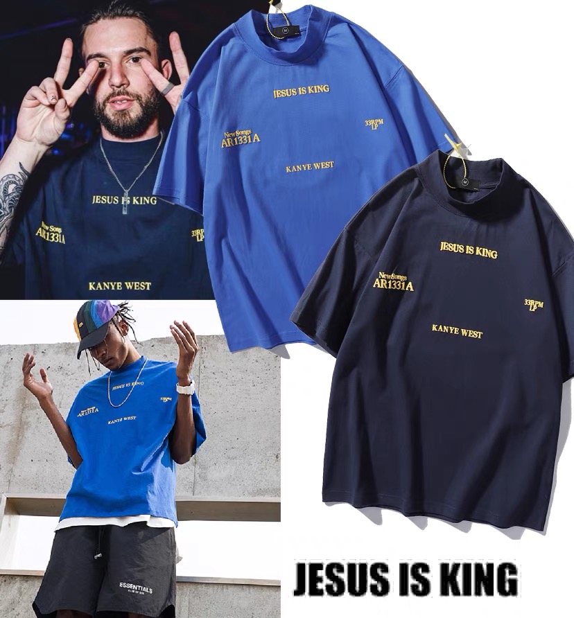 European American mens T shirt fashion brands Kanye west mans loose tees Jesus is king Letter print T-shirt Men Women tops Short Sleeve, I need look other product
European American mens T shirt fashion brands Kanye west mans loose tees Jesus is king Letter print T-shirt Men Women tops Short Sleeve, I need look other product