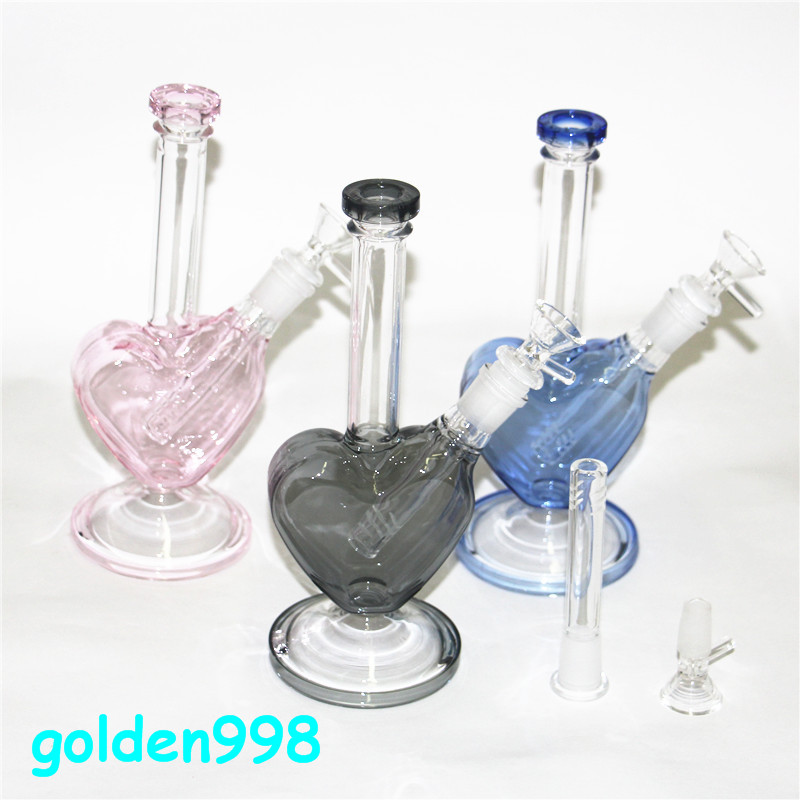 hookahs 9inch Heart shape Glass Water Pipe Bong pipes Ice bongs 14.4 mm joint dab oil rig Bubbler
hookahs 9inch Heart shape Glass Water Pipe Bong pipes Ice bongs 14.4 mm joint dab oil rig Bubbler