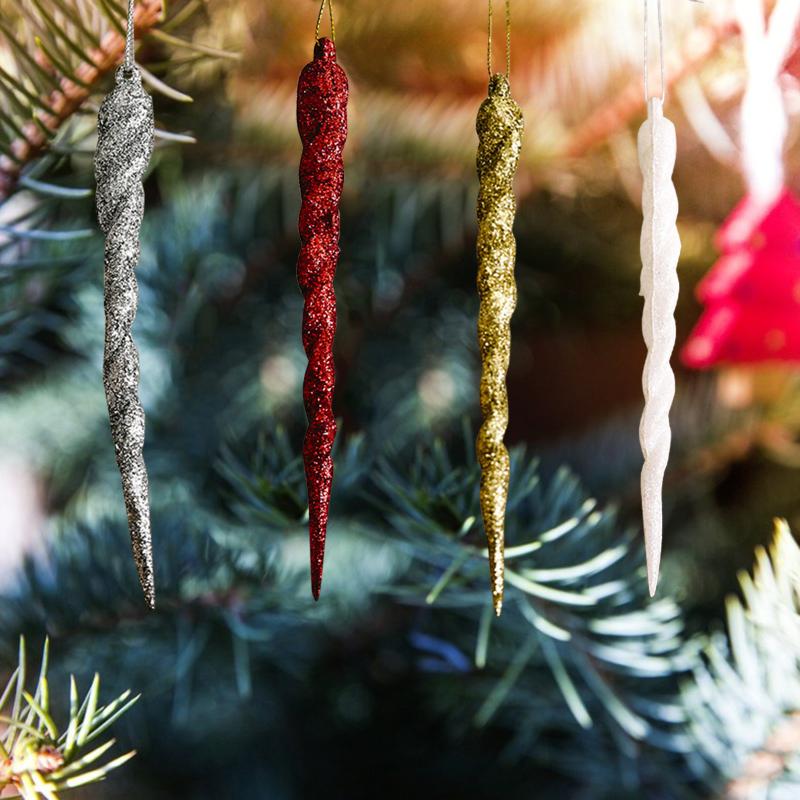 Christmas Decorations 5pcs 13cm Simulation Ice Xmas Tree Hanging Ornament Fake Icicle Winter Party Year Decoration Supplies
Christmas Decorations 5pcs 13cm Simulation Ice Xmas Tree Hanging Ornament Fake Icicle Winter Party Year Decoration Supplies