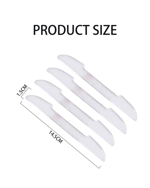 Vehicle Transparent Anti-collision Strip Car Sticker Auto Door Side Scratch-proof Anti-scratch Rear-view Mirror Decorative Rubber Strips