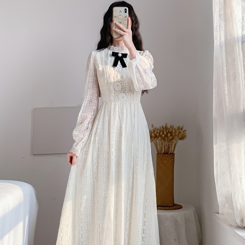 Dresses for Women Spring Long Sleeve Women Dress Vestido De Mujer Stand Collar Apricot Hollow Lace Dress Women Woman Dress E434 210602
Dresses for Women Spring Long Sleeve Women Dress Vestido De Mujer Stand Collar Apricot Hollow Lace Dress Women Woman Dress E434 210602