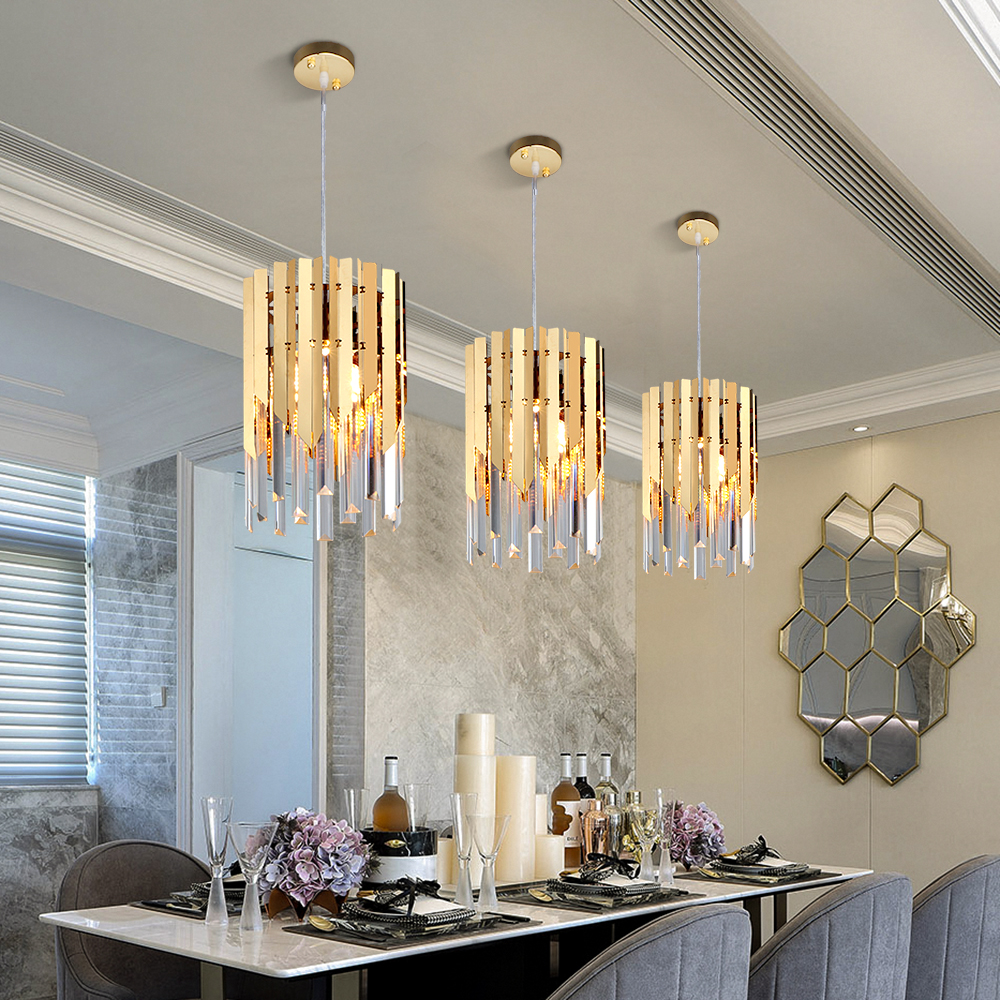 Modern Gold Small Round Crystal Chandelier Lighting For Dining Room Bedroom Fixtures Kitchen Island Lustre от DHgate WW