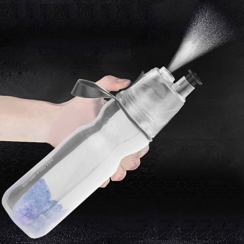 2020 new 17oz Insulated Mist Spray water Drinking & Misting mist Squeeze bicycle Water Bottle Outdoor Sport Hydration BPA Free Free shipping